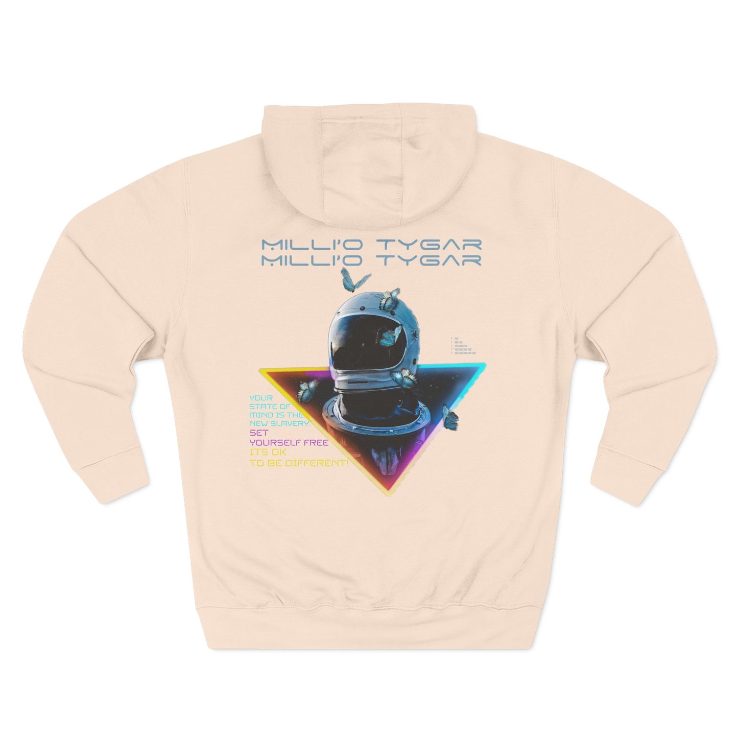 Astronaut Graphic Fleece Hoodie - Unique Space-Inspired Design