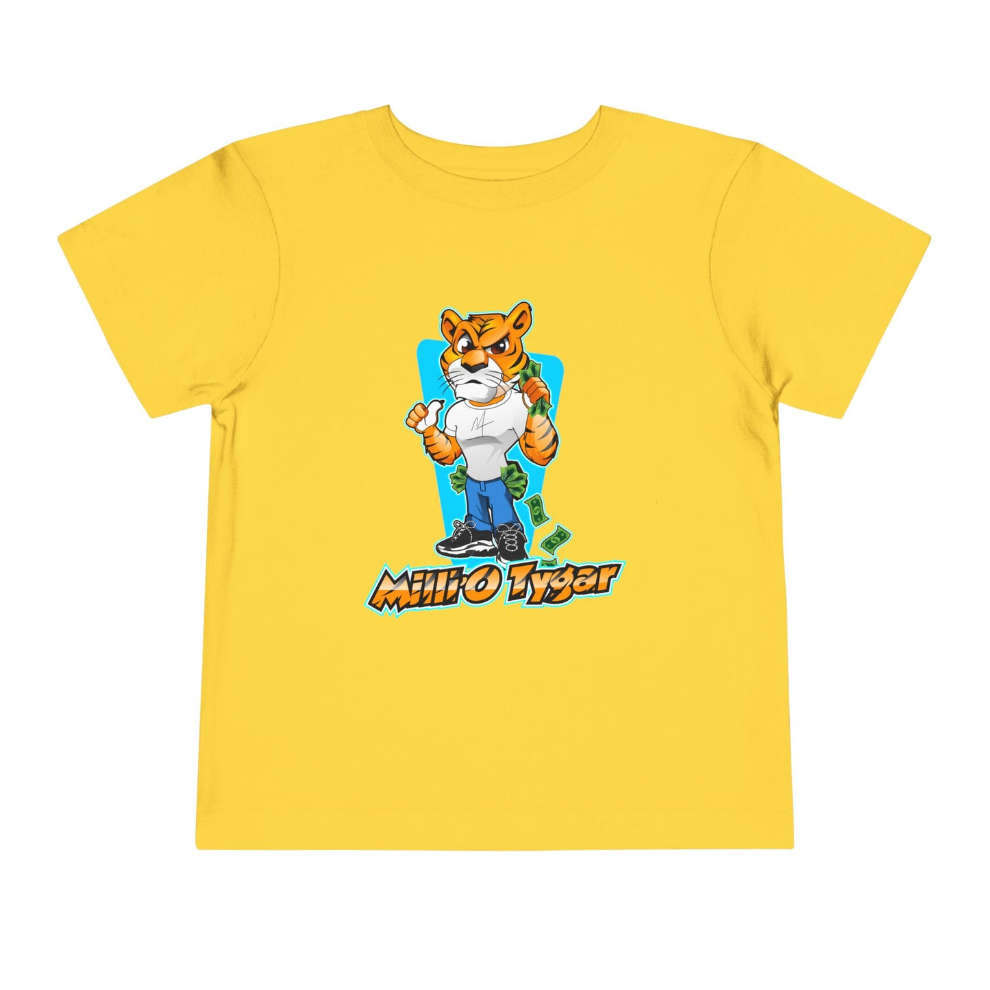 Cool Cartoon Tiger Toddler Tee - Fun and Playful Kids T-Shirt