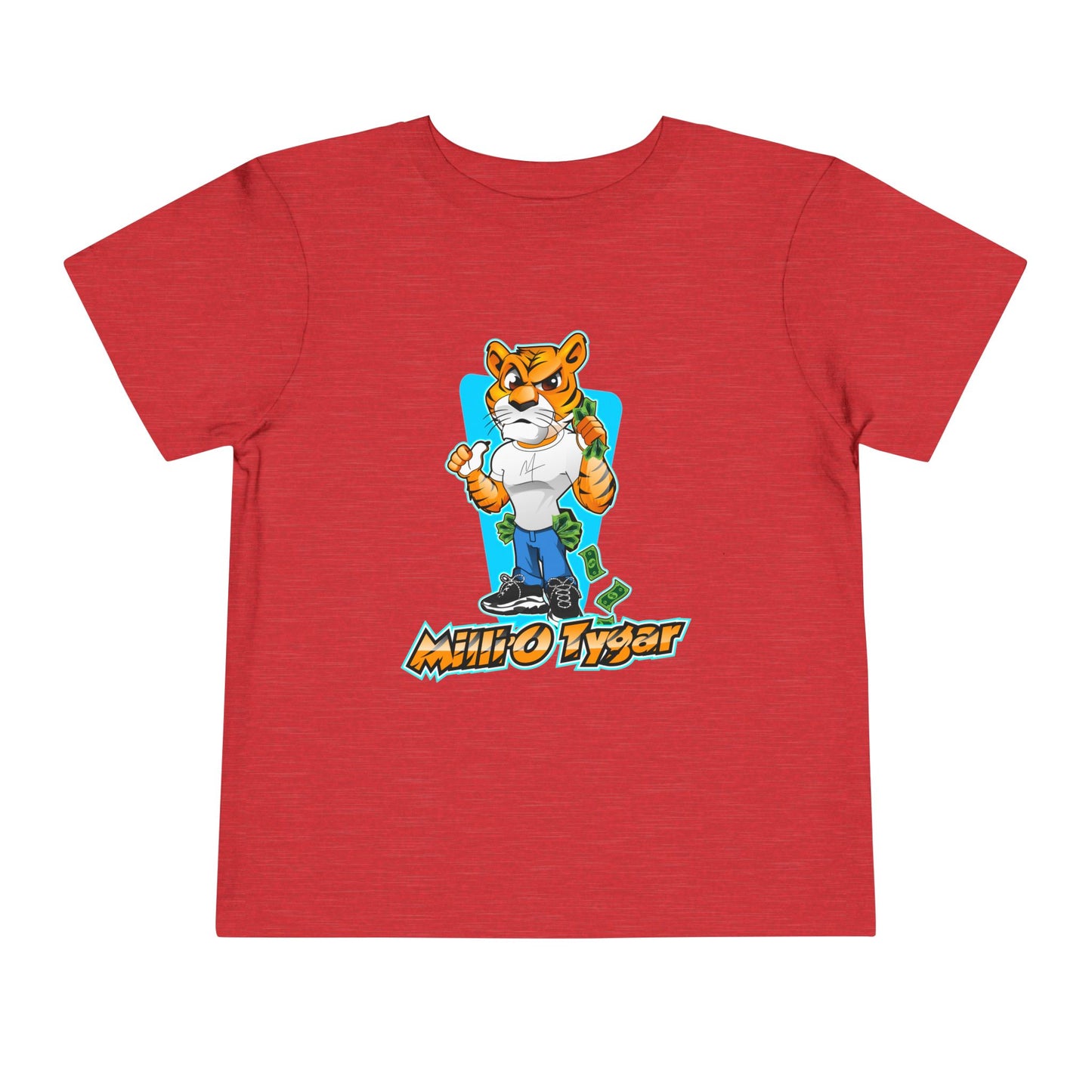 Cool Cartoon Tiger Toddler Tee - Fun and Playful Kids T-Shirt