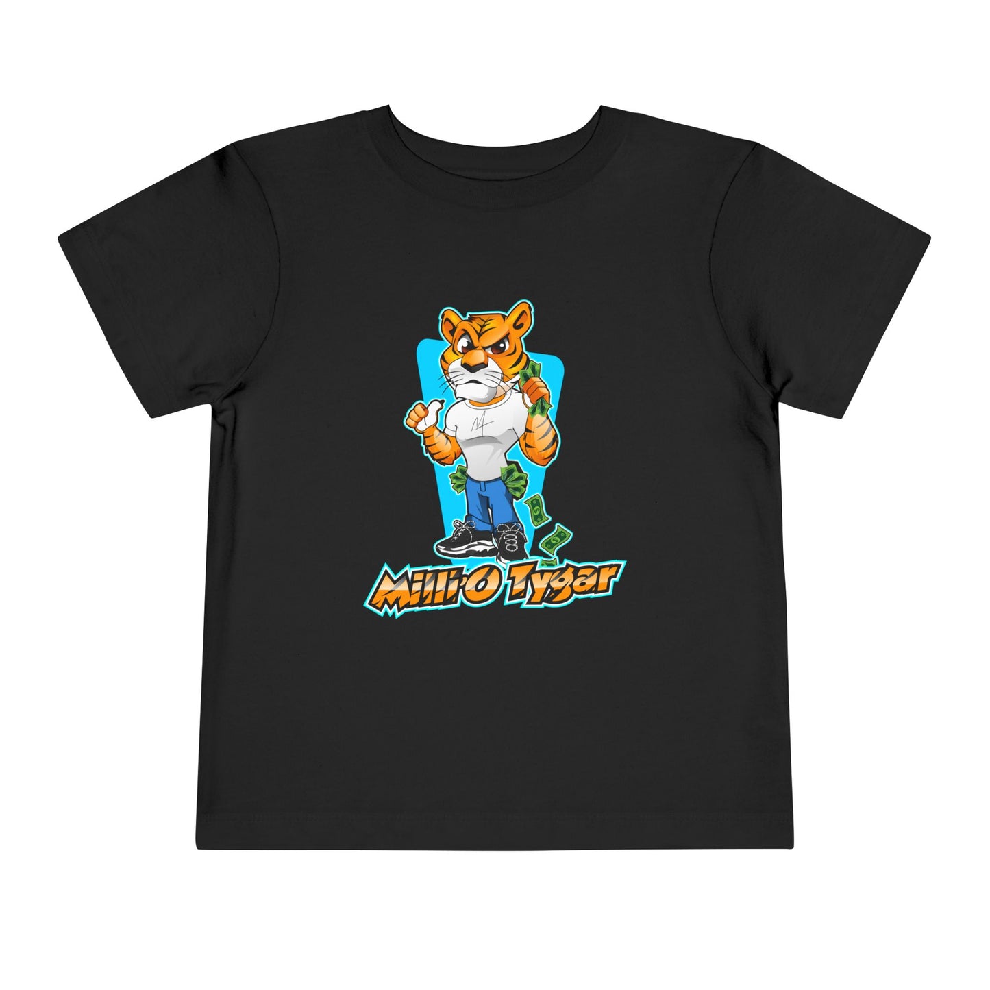 Cool Cartoon Tiger Toddler Tee - Fun and Playful Kids T-Shirt