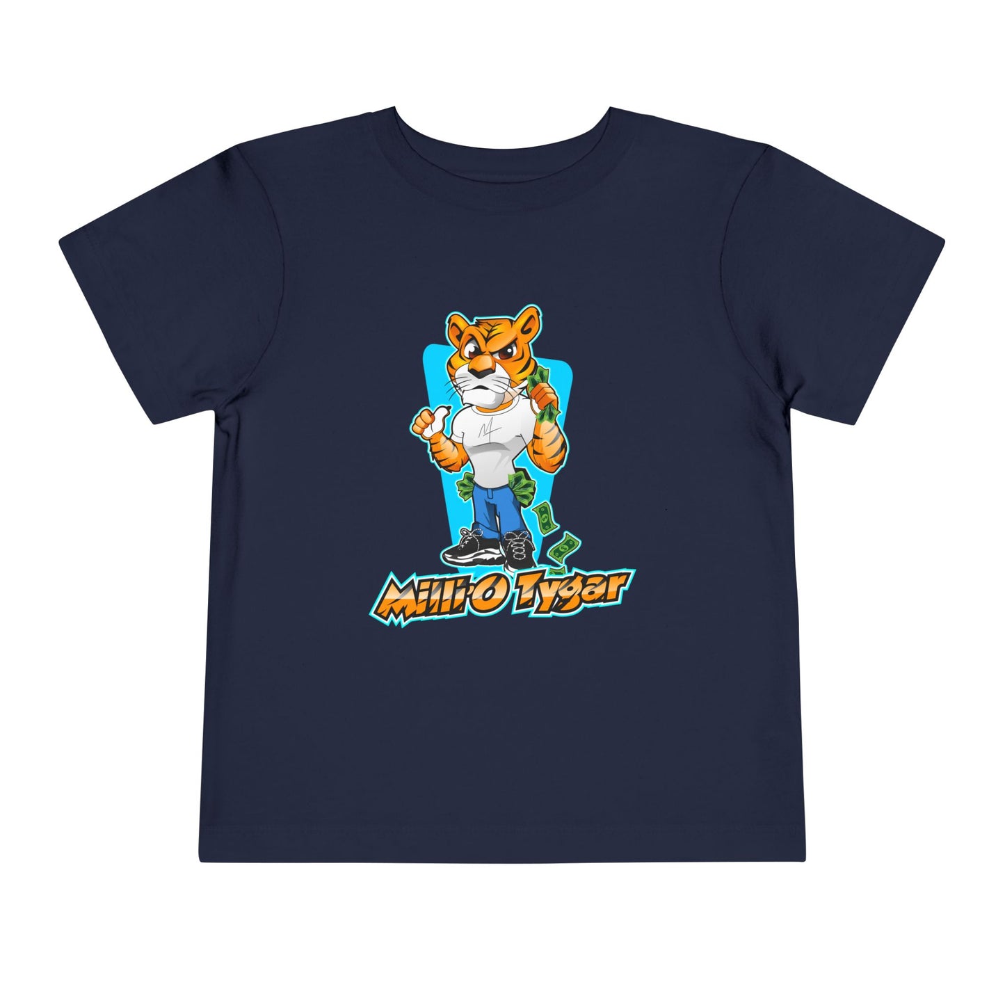 Cool Cartoon Tiger Toddler Tee - Fun and Playful Kids T-Shirt