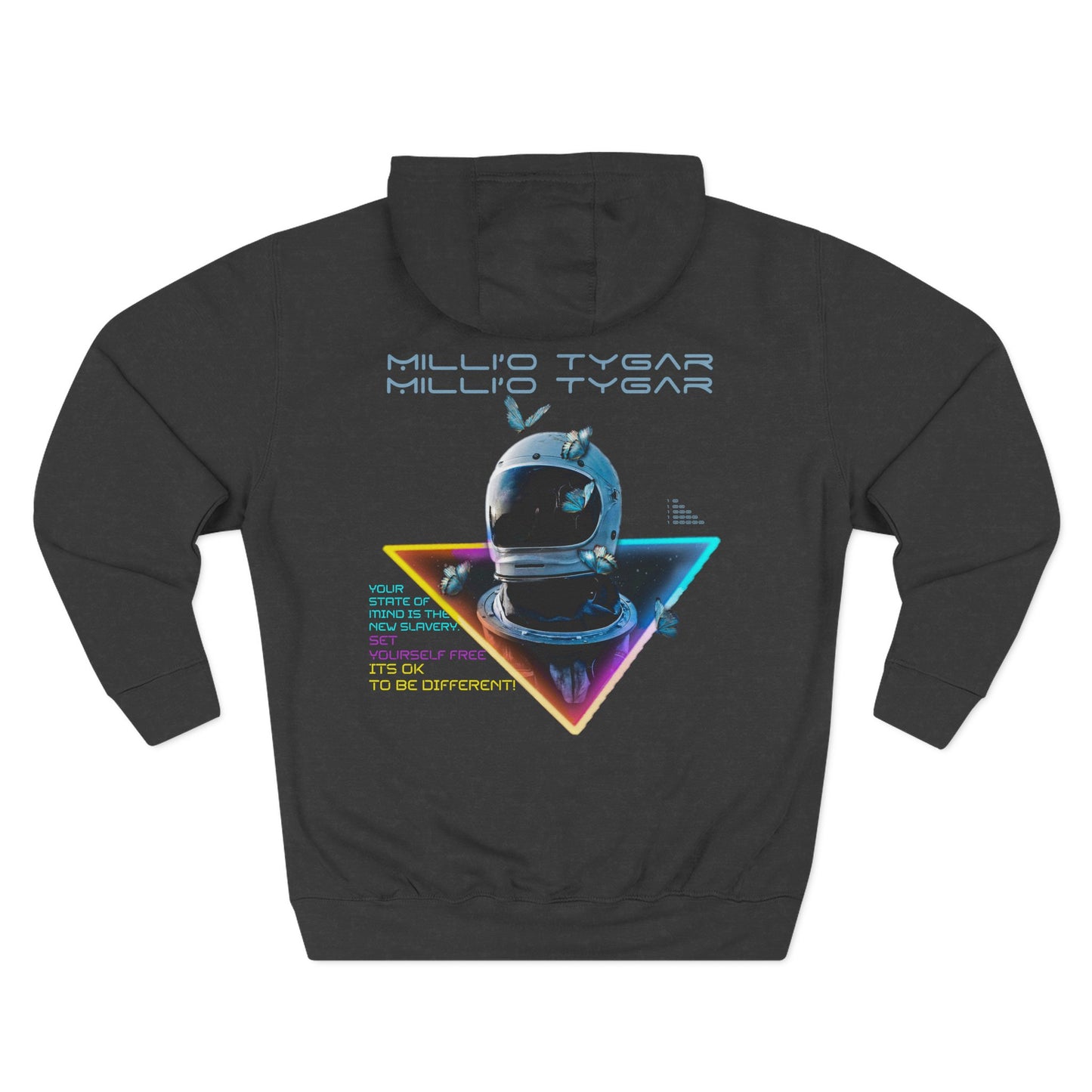 Astronaut Graphic Fleece Hoodie - Unique Space-Inspired Design