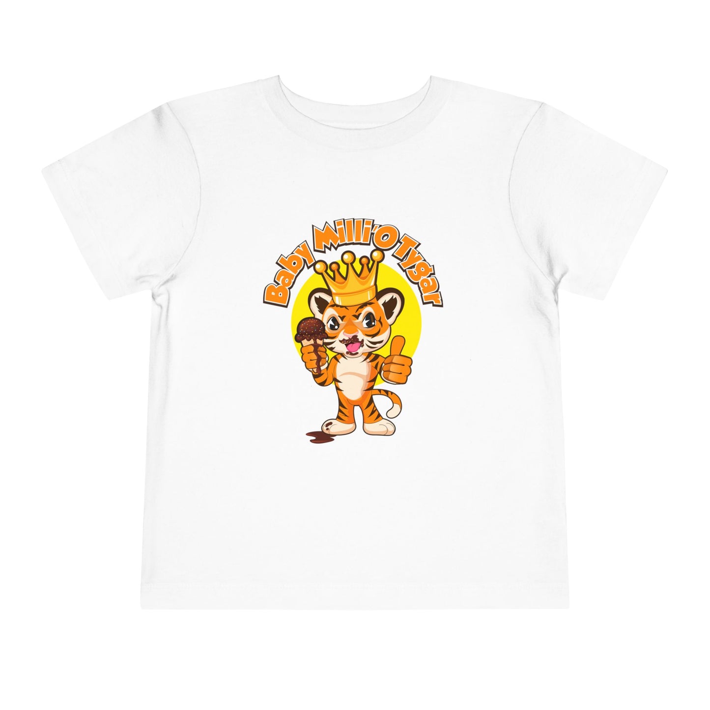 Ice Cream King Toddler Short Sleeve Tee - Animal Design