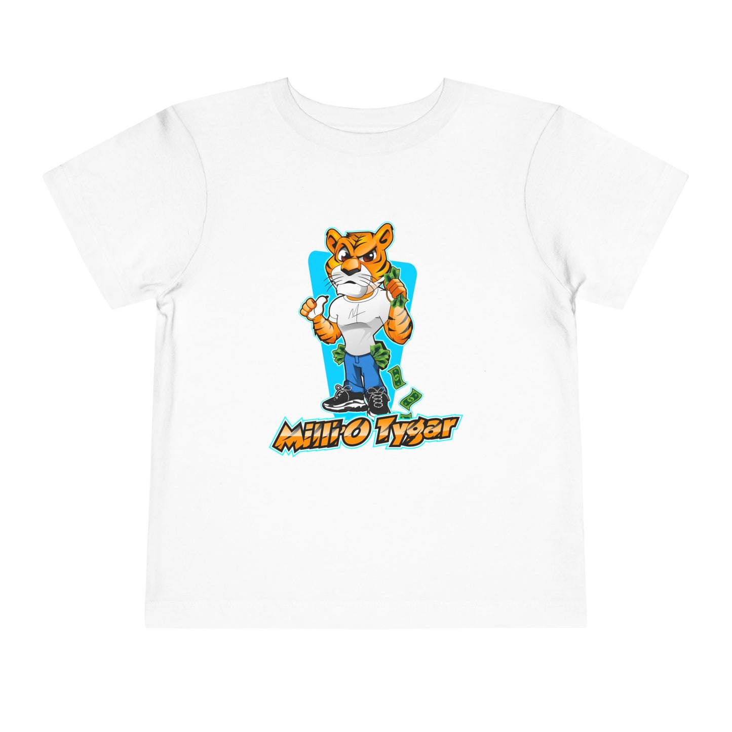 Cool Cartoon Tiger Toddler Tee - Fun and Playful Kids T-Shirt