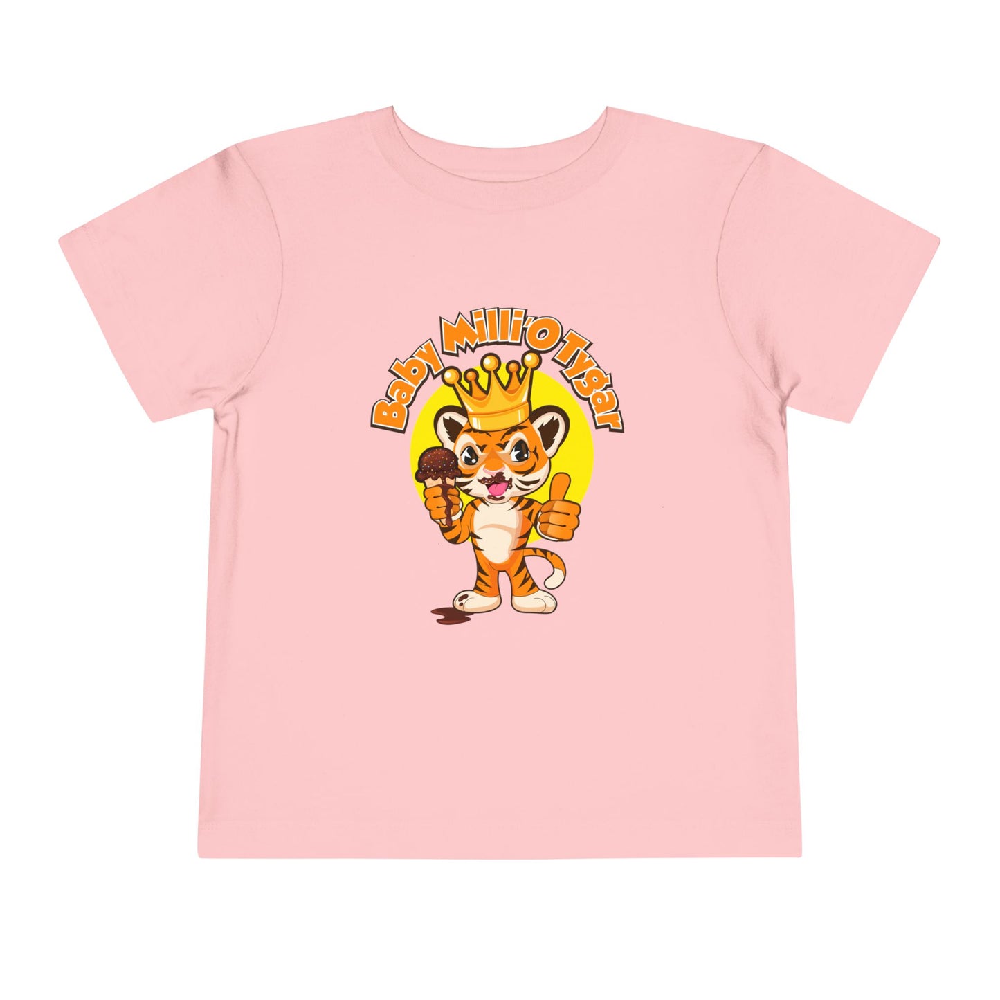 Ice Cream King Toddler Short Sleeve Tee - Animal Design