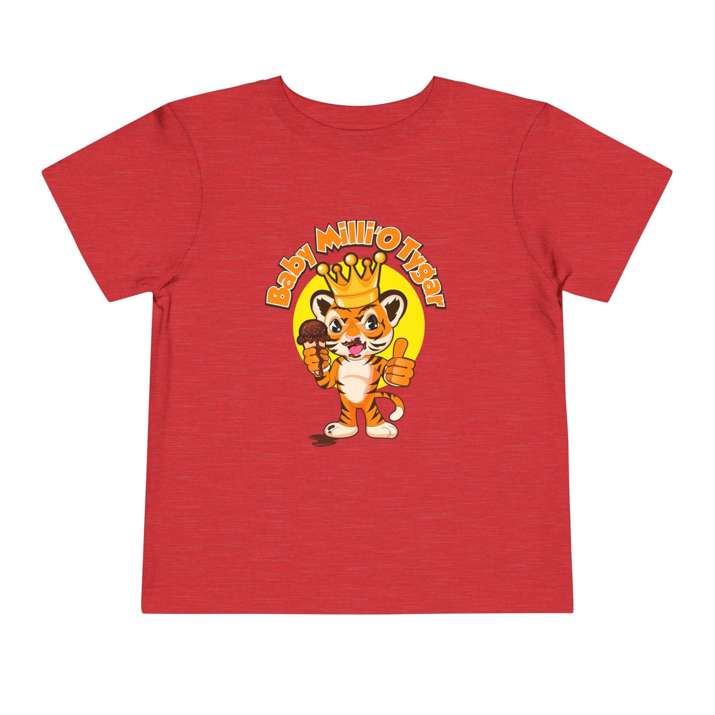 Ice Cream King Toddler Short Sleeve Tee - Animal Design