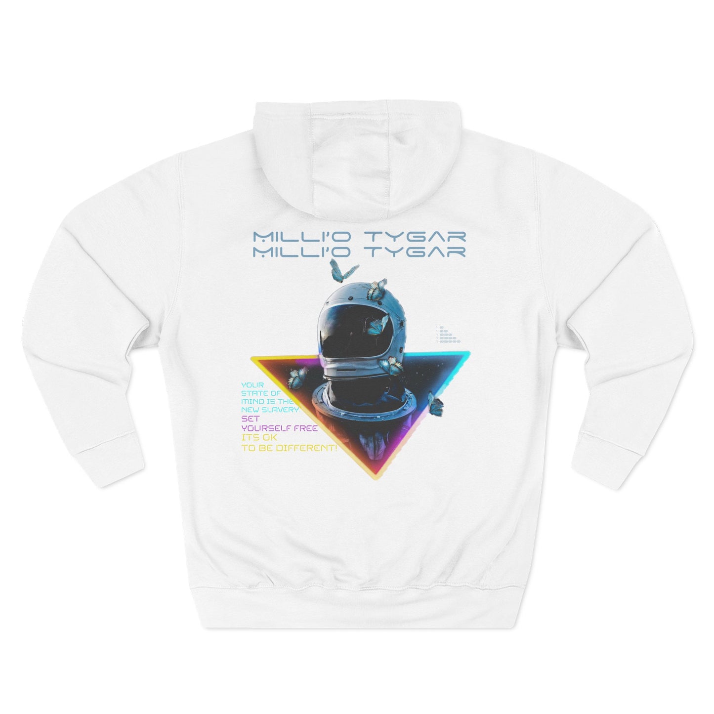 Astronaut Graphic Fleece Hoodie - Unique Space-Inspired Design