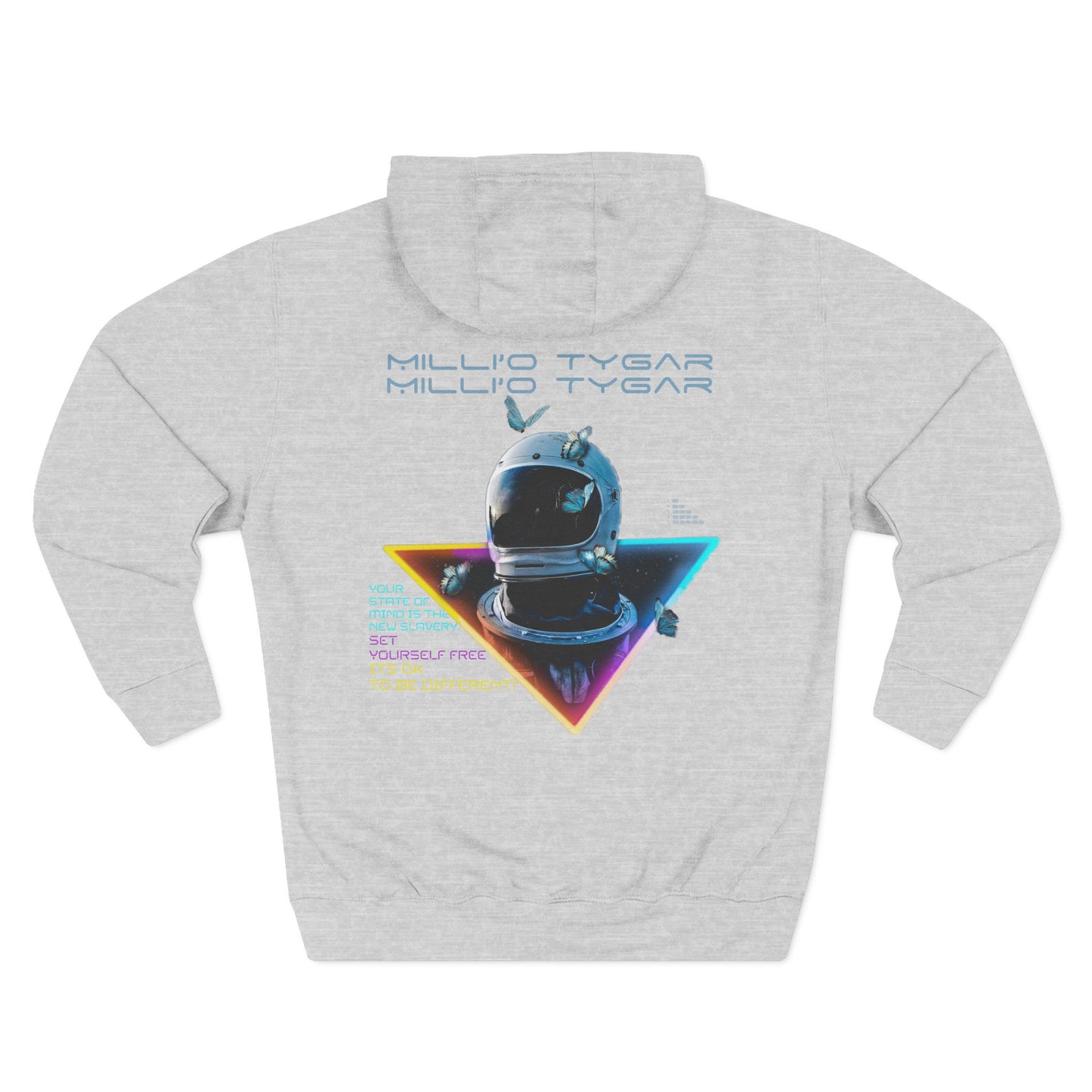 Astronaut Graphic Fleece Hoodie - Unique Space-Inspired Design