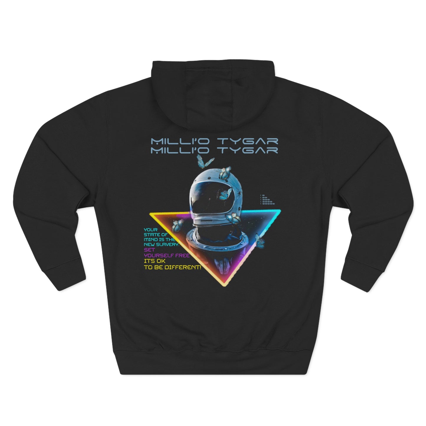 Astronaut Graphic Fleece Hoodie - Unique Space-Inspired Design