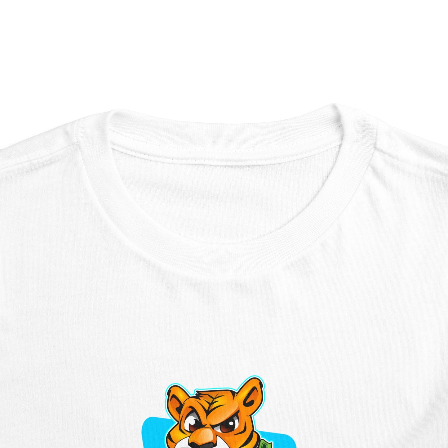 Cool Cartoon Tiger Toddler Tee - Fun and Playful Kids T-Shirt