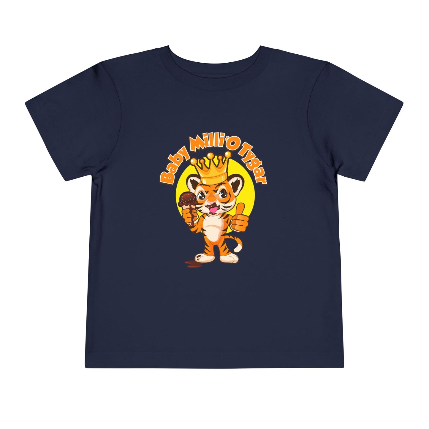 Ice Cream King Toddler Short Sleeve Tee - Animal Design