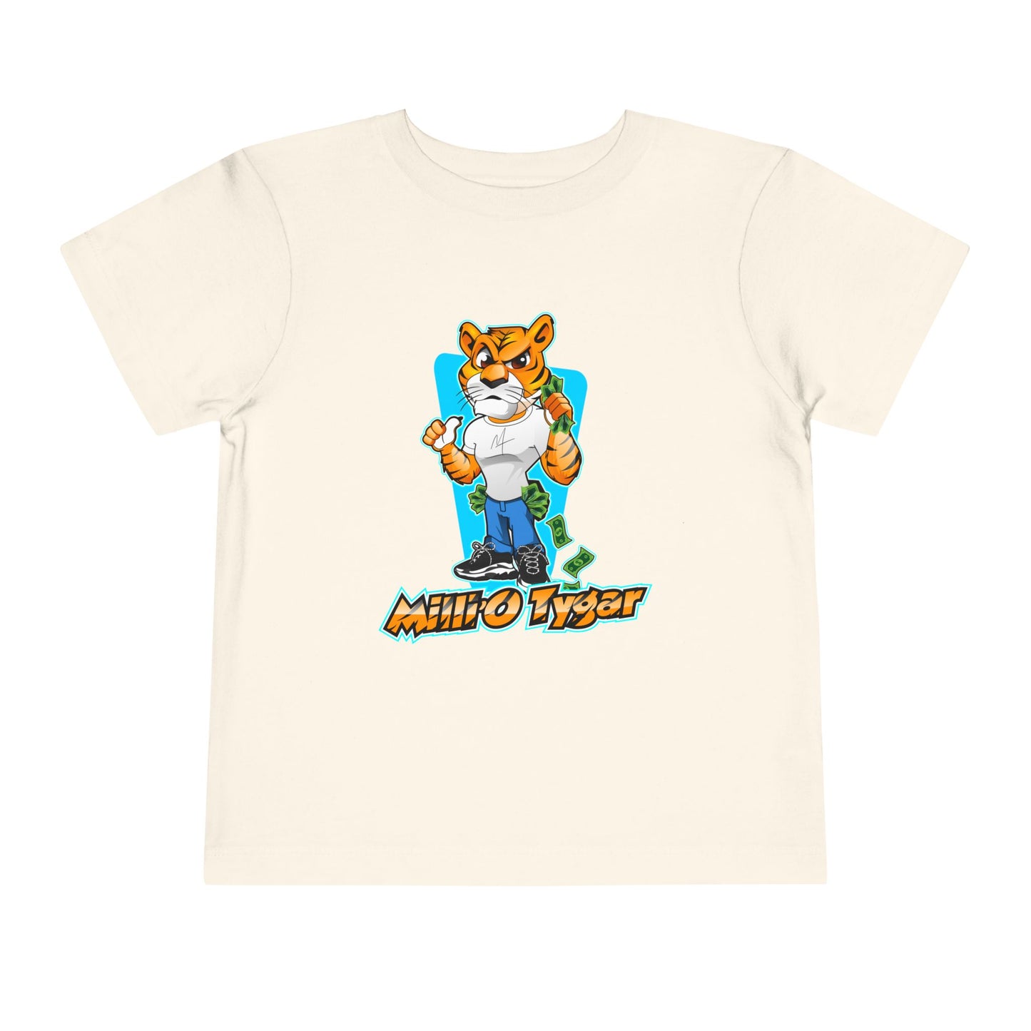 Cool Cartoon Tiger Toddler Tee - Fun and Playful Kids T-Shirt