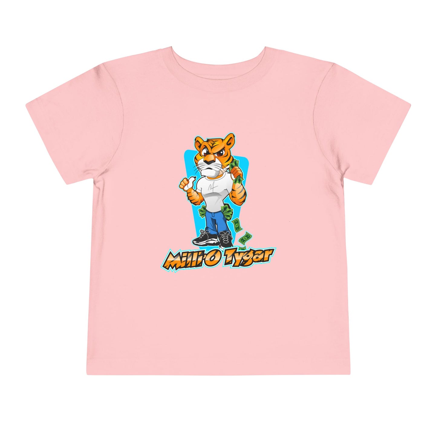 Cool Cartoon Tiger Toddler Tee - Fun and Playful Kids T-Shirt